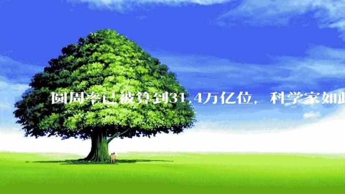 圆周率已被算到31.4万亿位，科学家如此执着，到底为了什么？
